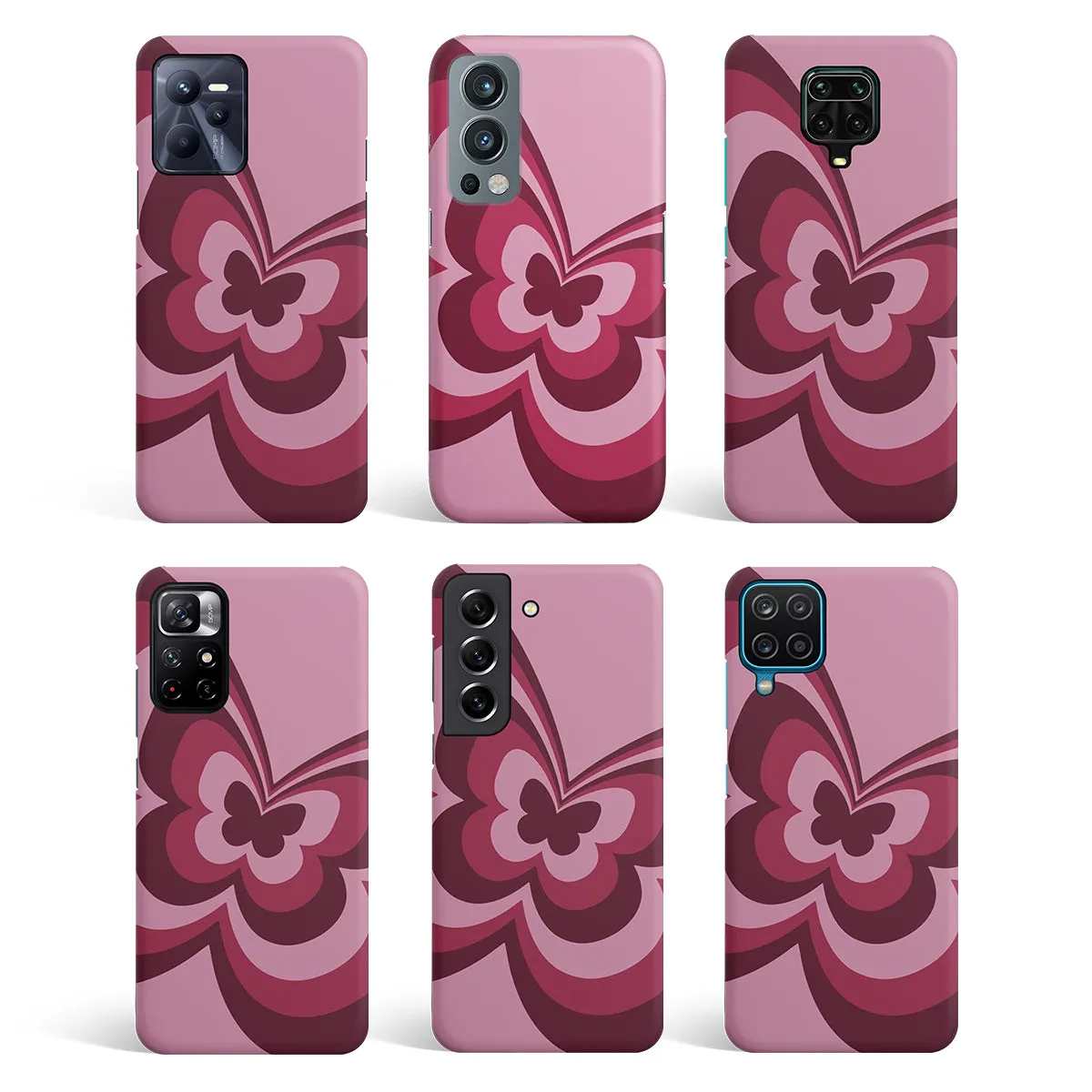 Y2K Magenta Butterfly Phone Cover | Matte Case