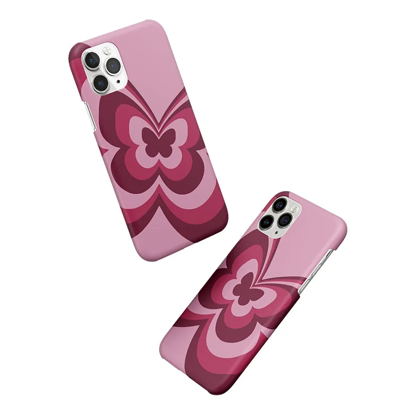 Y2K Magenta Butterfly Phone Cover | Matte Case