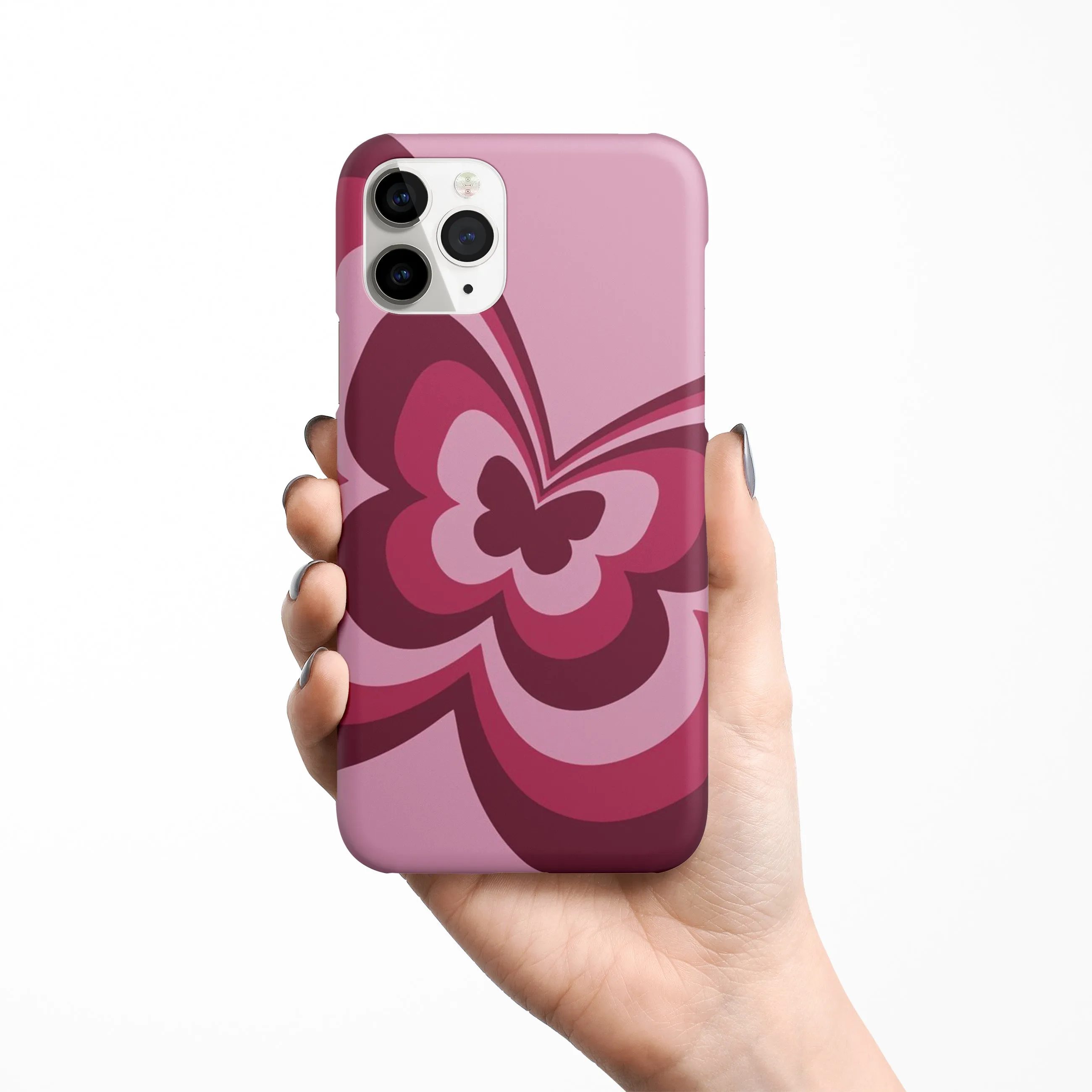 Y2K Magenta Butterfly Phone Cover | Matte Case